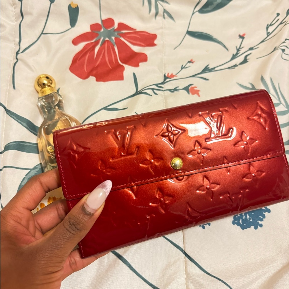 Louis Vuitton Red Vernis Wallet
